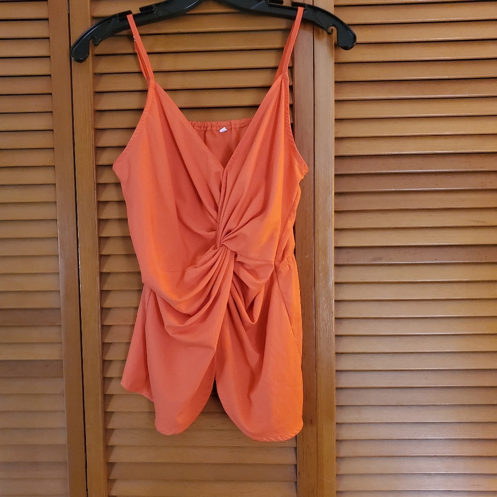 Orange tank top